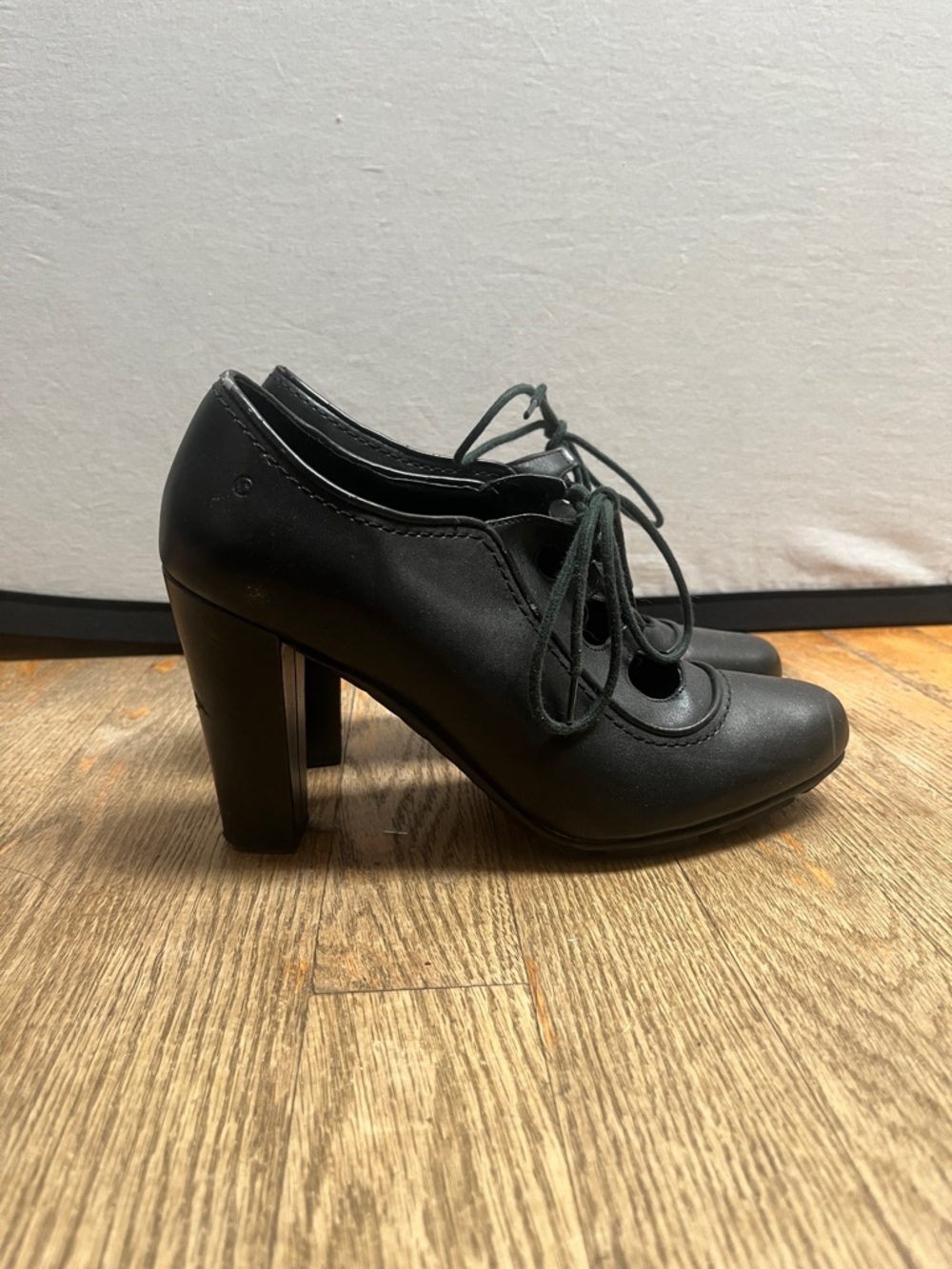 Rockport Adiprene Lace Up Pumps Chunky Block Heels 8.5
